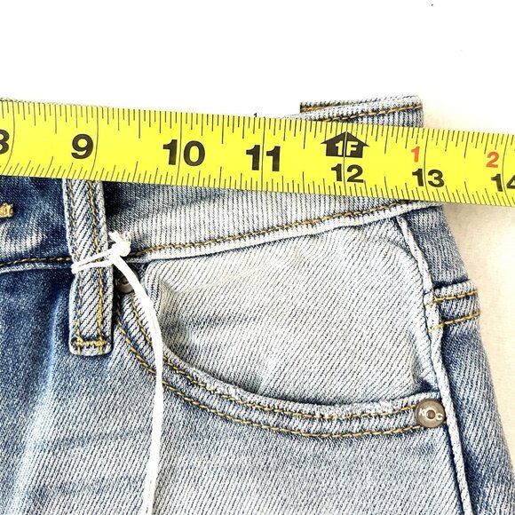 Kancan Women's Mom Distressed High Waist Relaxed Blue Jeans Sz 1/24 Tapered NWT - Picture 7 of 10